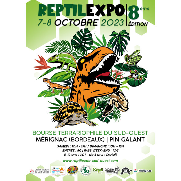 Affiche REPTILEXPO (33) octobre 2023