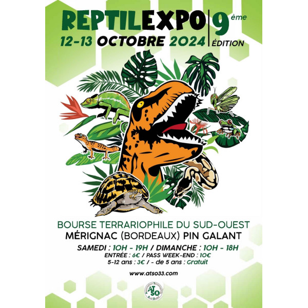 Affiche REPTILEXPO (33) octobre 2024