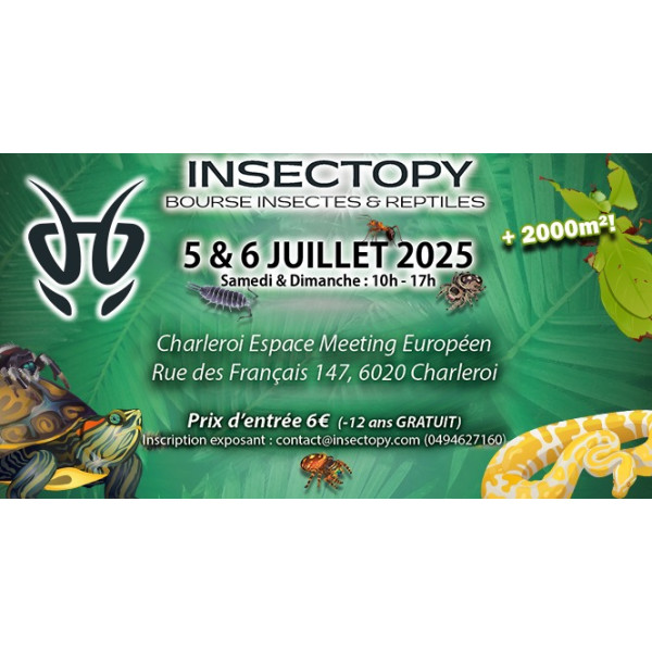 12 Affiche salon Insectopy (Charleroi) 2025