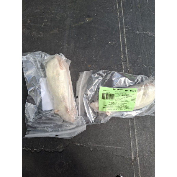 Rat moyen 91-150g congelé