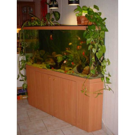 Aquarium d'angle 350 litres et meuble